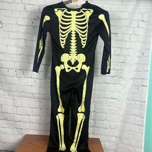 Childrens Familus Brand Glow in the Dark Skeleton Costume Size 5-6